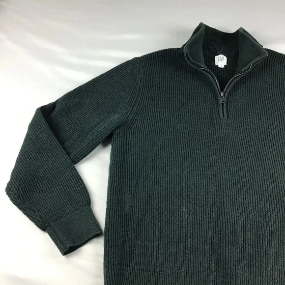 Gap Men’s Green 1/4 Zip Pullover Sweater Size XL - Picture 4 of 4